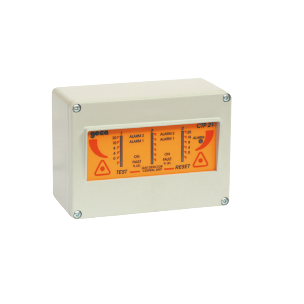 Central GECA CTP21 de 3 detectores de fuga para gas natural y gas licuado