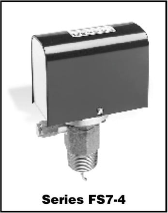 Interruptor de flujo para líquidos McDonnell & Miller FS74 — Flowswitch LIQ 11/4 NPT 149C 300 PSI